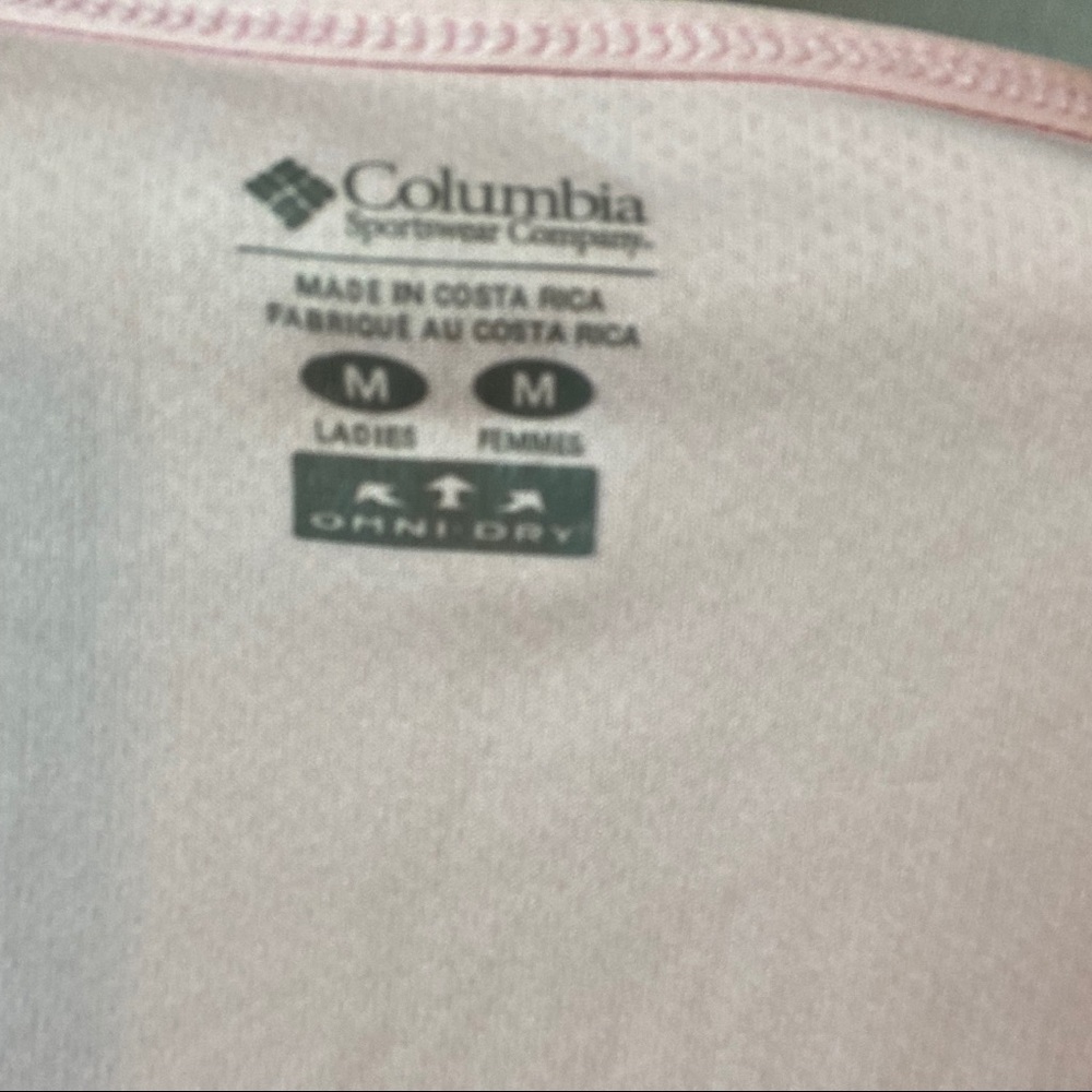 COLUMBIA BABY PINK LONG SLEEVE THERMAL WEAR BLOUSE - Picture 5 of 5